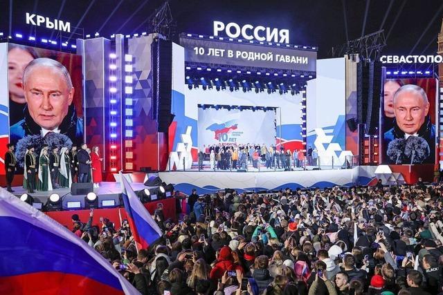 Nach den Prsidentschaftswahlen demonstriert Putin scheinbare Geschlossenheit
