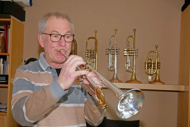 Teamplayer mit Trompete: Dieter Ficht spielt seit 60 Jahren bei der Stadtmusik Neustadt