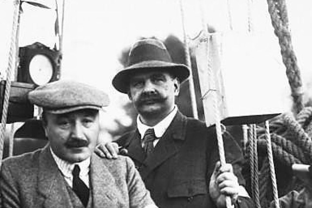 Auch ein Held der Lfte: Ballonfahrer Victor de Beauclair (rechts) mit W. Gerber  | Foto: Ballongruppe Zrich