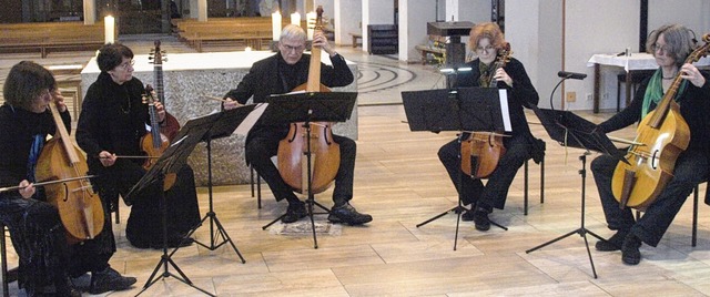 Das Delios Consort in der Grwihler Pfarrkirche  | Foto: Karin Stckl-Steinebrunner