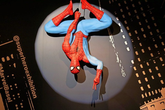 Einer der beliebtesten Marvel-Charaktere, Spiderman, als Fotospot.  | Foto: Katharina Kubon