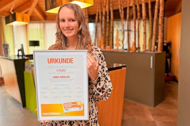 Anna Wiesler  hat den Deutschen Hotelnachwuchspreis gewonnen.  | Foto: Tanja Bury