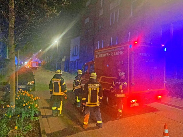 Einen Polizei- und Feuerwehreinsatz gab es am Donnerstagabend in Lahr.  | Foto: Alena Ehrlich
