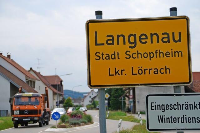 Bis Mitte Juni wird die Landstrae in Schopfheim-Langenau fertig