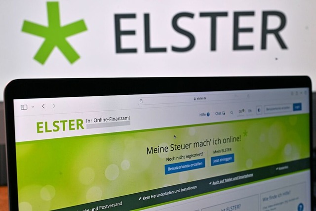 Die Webseite fr die elektronische Steuererklrung mit dem Programm Elster  | Foto: Martin Schutt (dpa)