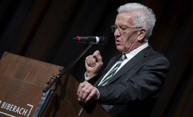 Es sei nur darum gegangen, Wut herausz...isierte Ministerprsident Kretschmann.  | Foto: Stefan Puchner (dpa)