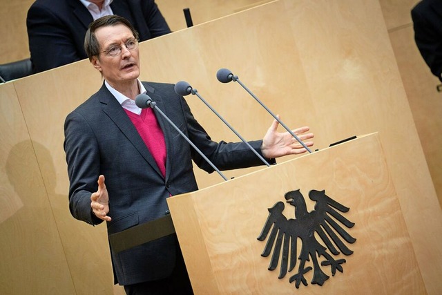 Bundesgesundheitsminister Karl Lauterb...flege darf nicht, was sie kann.&#8220;  | Foto: Bernd von Jutrczenka (dpa)