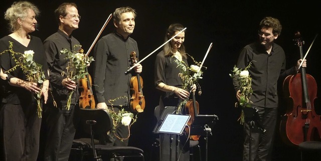 Das Delian::Quartett trat mit der Jazz...k mit Improvisationen zusammentreffen.  | Foto: Roswitha Frey