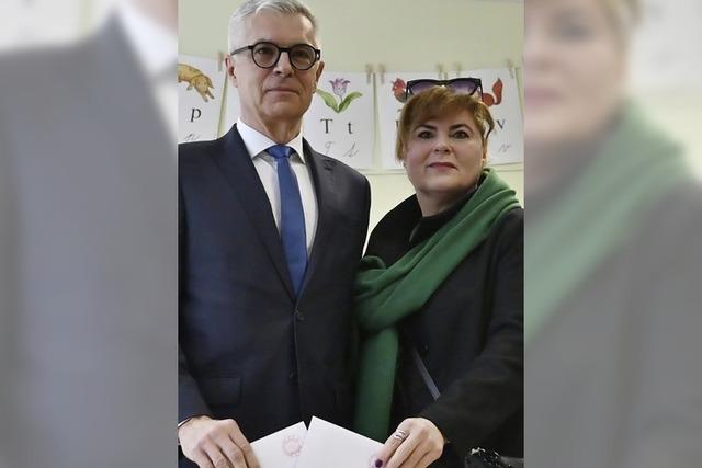 In der Slowakei liegt der Oppositionskandidat vorn