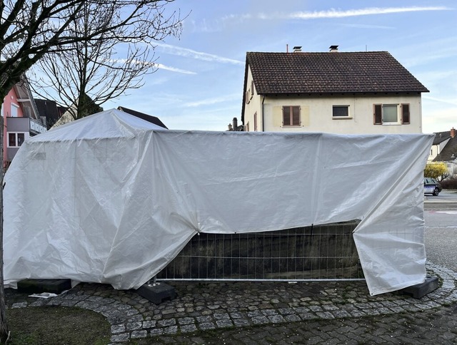 Der Oberdorfbrunnen ist der erste Brunnen, der nun instandgesetzt wird.  | Foto: Stadt Lrrach