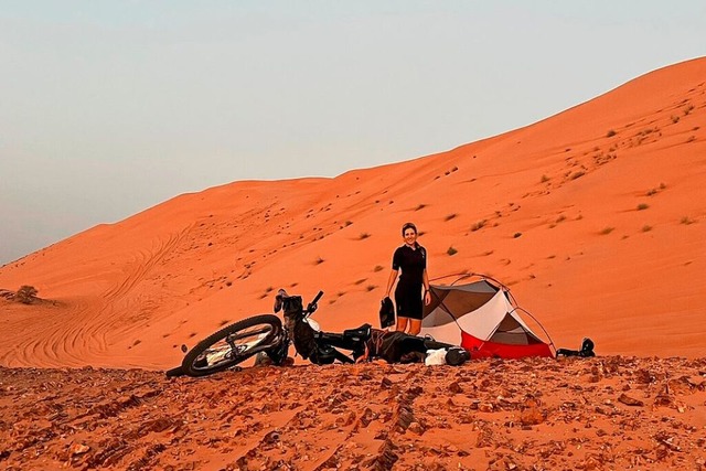 Die Waldkircherin Andrea Wahl reiste mit dem Fahrrad durch den Oman  | Foto: privat