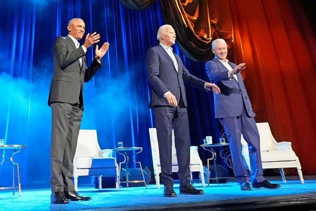 Prsidenten-Spektakel in New York: Biden, Obama, Clinton - und Trump