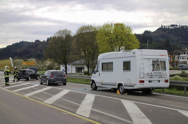 Auffahrunfall auf der B 33  | Foto: Einsatz-Report24