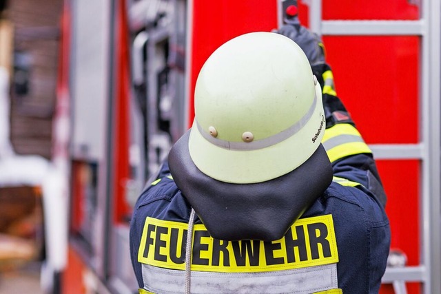 Die Murger Feuerwehr war am Ostersonntag im Einsatz  | Foto: Philipp von Ditfurth (dpa)