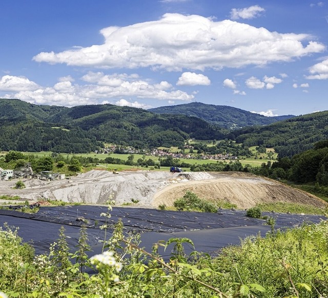 Blick auf die Kreismlldeponie Scheinberg  | Foto: Christoph Reichmann