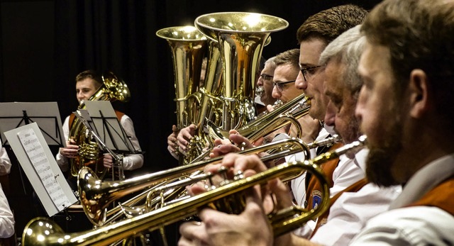 berzeugten bei ihrem Jahreskonzert: die Musiker des Musikverein Diersburg   | Foto: Frank Leonhardt