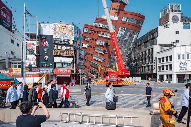 Taiwan nach Erdbeben mit Toten und hunderte Verletzten im Schockzustand