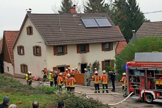 Nach einem Kchenbrand am Samstag ist ...igen Familie in Diersburg unbewohnbar.  | Foto: Feuerwehr Hohberg