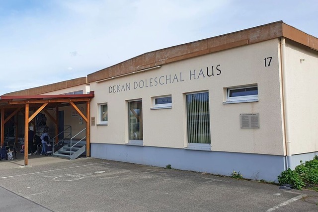 Das Dekan-Doleschal-Haus am Mllheimer... Obdachlosen-Unterknften in Mllheim.  | Foto: Hannes Selz