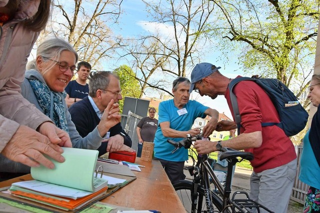 Bei der Velobrse der IG-Velo wechselt...terschiedlicher Qualitt die Besitzer.  | Foto: Barbara Ruda