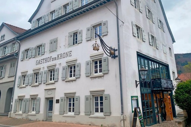 Das Gasthaus &#8222;Krone&#8220; in de...hauplatz einer nchtlichen Schieerei.  | Foto: Hansjrg Bader
