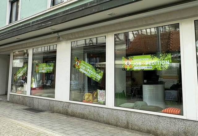 Das Basecamp der Jobxpedition wird fr...us Kindle in der Marktstrae erffnet.  | Foto: Jobxpedition