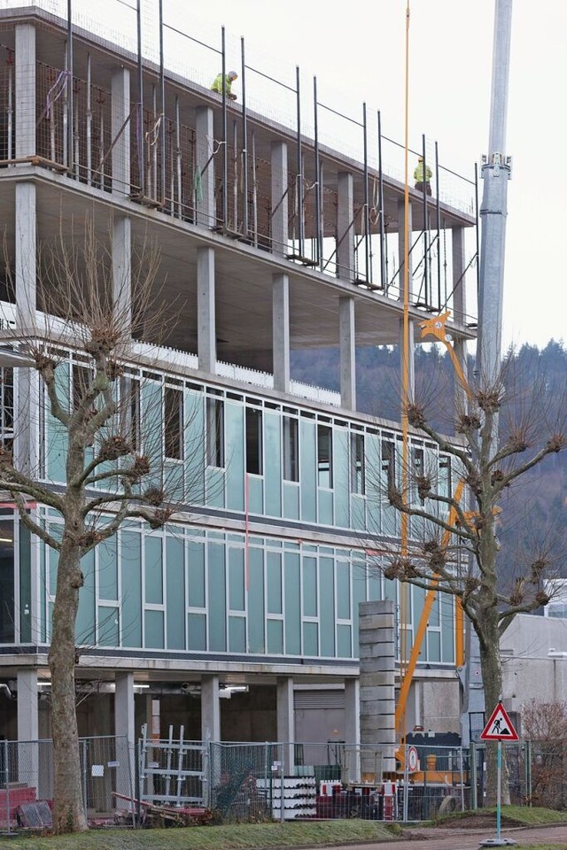 Bauprojekt bei Sick in Waldkirch an der Freiburger Strae.  | Foto: Patrik Mller