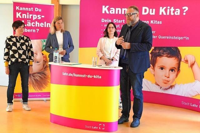 Mit einer Kampagne will die Stadt Lahr Fachkrfte fr Kitas gewinnen