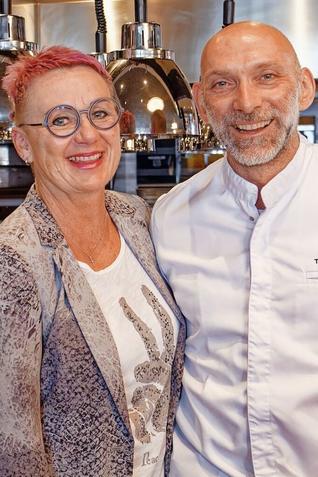 Simone Dinger-Merkle und Thomas Merkle...Merkles Restaurant&#8220; in Endingen.  | Foto: Ruth Seitz