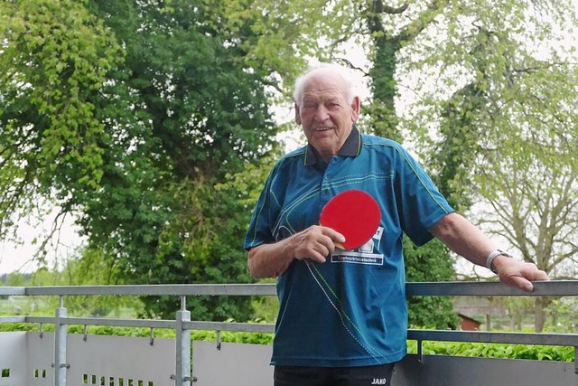 Adolf Hflers Herz schlgt fr den Tischtennissport.  | Foto: Ulrike Derndinger