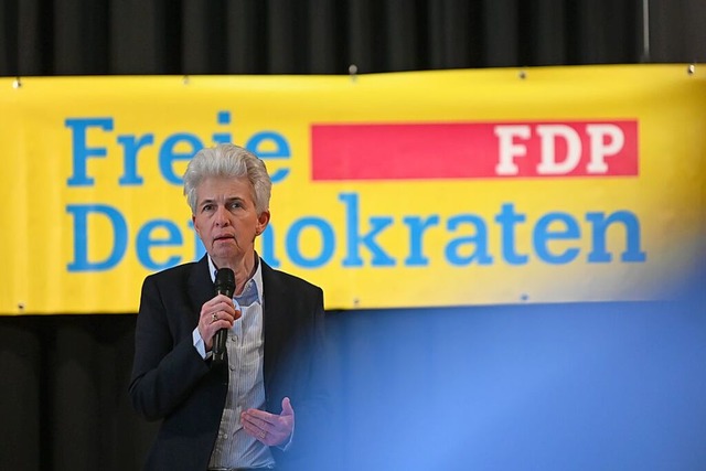 Marie-Agnes Strack-Zimmermann in Lrrach  | Foto: Jonas Gnther
