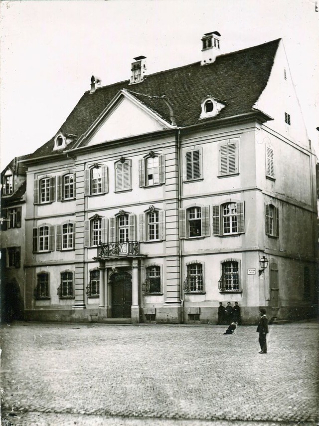 Das Wentzingerhaus vor dem Erwerb durc...hme von Gottlieb Theodor Hase (um 1880  | Foto: Augustinermuseum