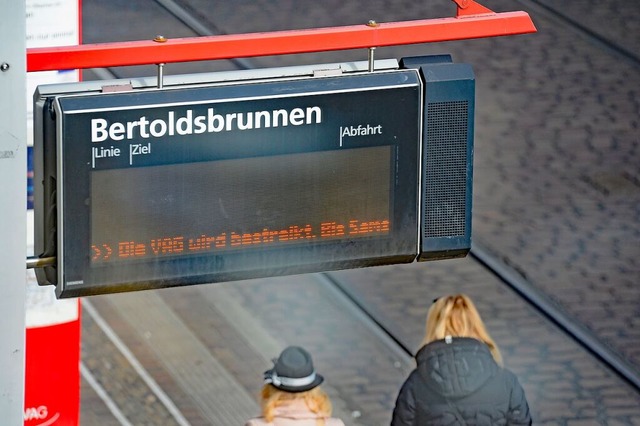 Ein gewohntes Bild: Verdi bestreikt die Verkehrs-AG.  | Foto: Ingo Schneider