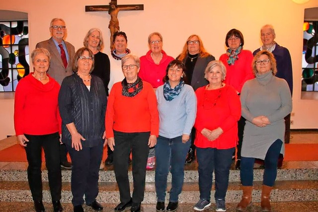 Der Vorstand des evangelischen Frauenv...cole Reiss (Zweite von rechts hinten).  | Foto: Frauenverein Hauingen