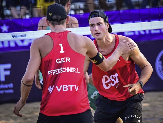 In Guadalajara erst im Finale gestoppt: Sven Winter und Lukas Pfretzschner  | Foto: volleyballworld
