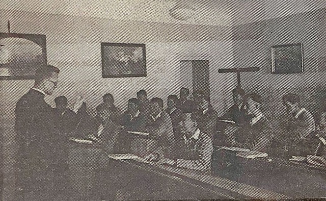 Eine historische Aufnahme aus dem BZ-A...den Unterricht im Kolleg im Jahr 1934.  | Foto: BZ-Archiv