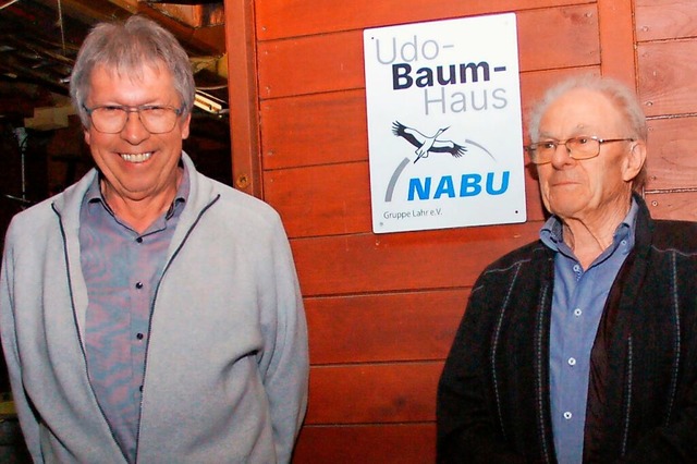 Der Vorsitzende Udo Baum (rechts) und ...verabschiedeten sich aus dem Vorstand.  | Foto: Wolfgang Beck