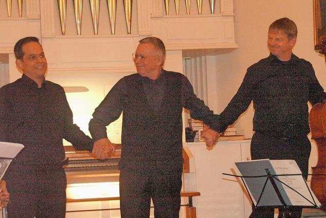 Die Triobesetzung ist das i-Tpfelchen beim Klosterkonzert in St. Blasien