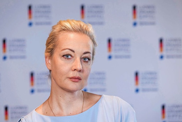 Julia Nawalnajas warnt vor der Unberechenbarkeit des Kremlchefs.  | Foto: Peter Kneffel (dpa)
