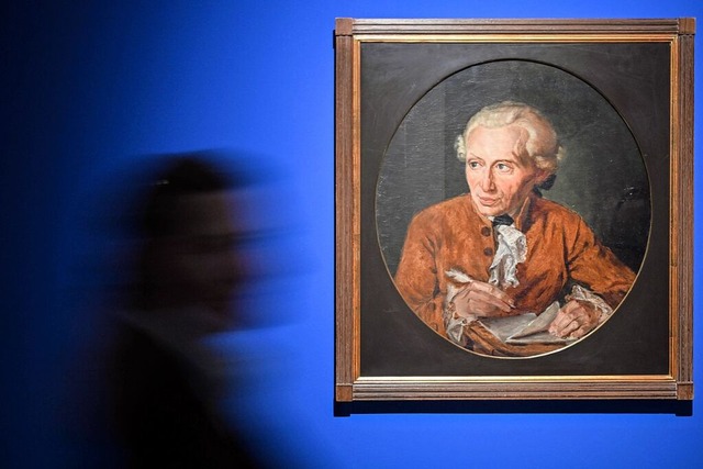 Immanuel Kant auf einem Gemlde von Jo...pril vor 300 Jahren wurde er geboren .  | Foto: Federico Gambarini
