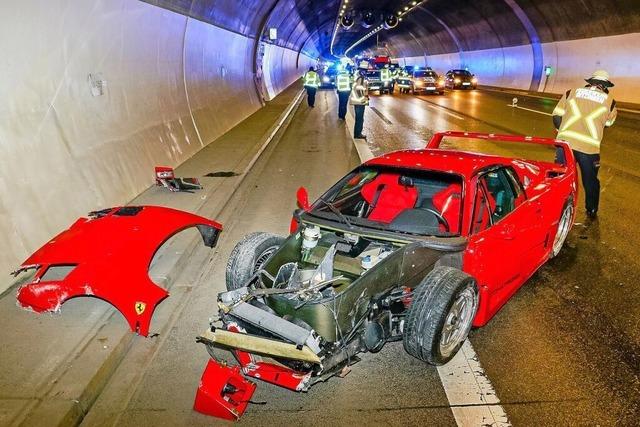 Unfall mit Luxus-Karosse: Ferrari war mehr als zwei Millionen Euro wert