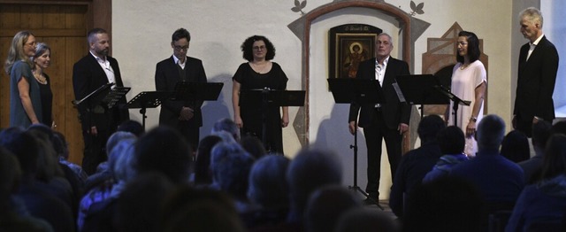 Der Chor Vox Cordis hat mit seinem Pro...ensangelegenheiten&#8220; begeistert.   | Foto: Bettina Schaller