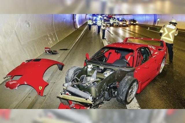 Teurer Unfall mit altem Ferrari