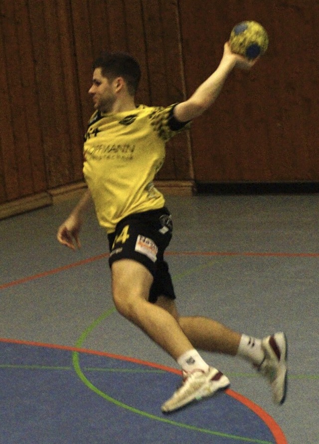 Jonas Hfflin (26) beim Handballspiel fr die SG Teningen-Kndringen  | Foto: Privat