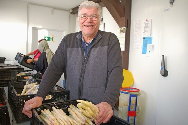 Harald Hhn gibt sein  Amt als Leiter des Rheinfelder Tafelladens ab.  | Foto: Petra Wunderle