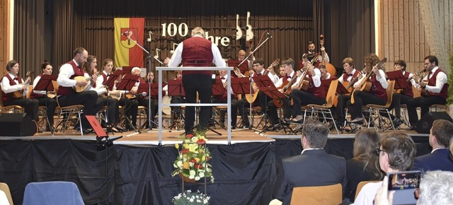 Der Jubelverein unter der Leitung von Franz Mamier bei seinem Auftritt.   | Foto: Roland Vitt