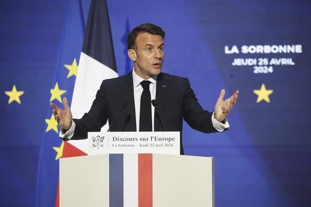 Frankreichs Prsident  Emmanuel Macron warnt: "Unser Europa kann sterben"