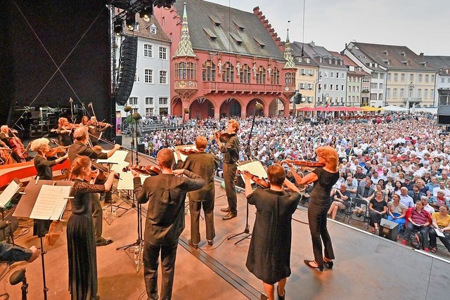 Der gefeierte Auftritt des Freiburger ...#8211; mit Vivaldis Vier Jahreszeiten.  | Foto: Michael Bamberger
