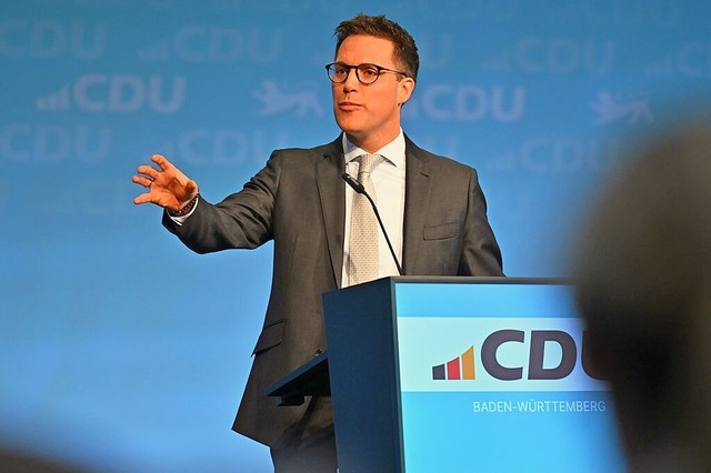 CDU-Landeschef Manuel Hagel findet bei...222;Es sind Vaterlandsverrter.&#8220;  | Foto: Jan-Philipp Strobel (dpa)