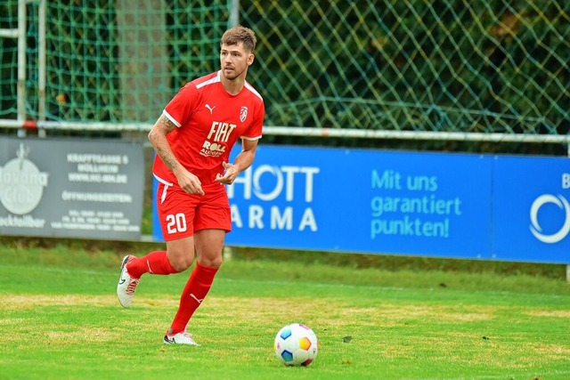 Traf zum 1:1 fr den FC Auggen: Moritz Walther  | Foto: Daniel Thoma
